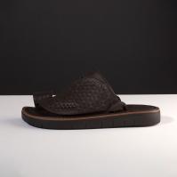 حذاء رجالي منقوش رسمي بني داكن تصميم كاجوال جلدي أنيق 1187