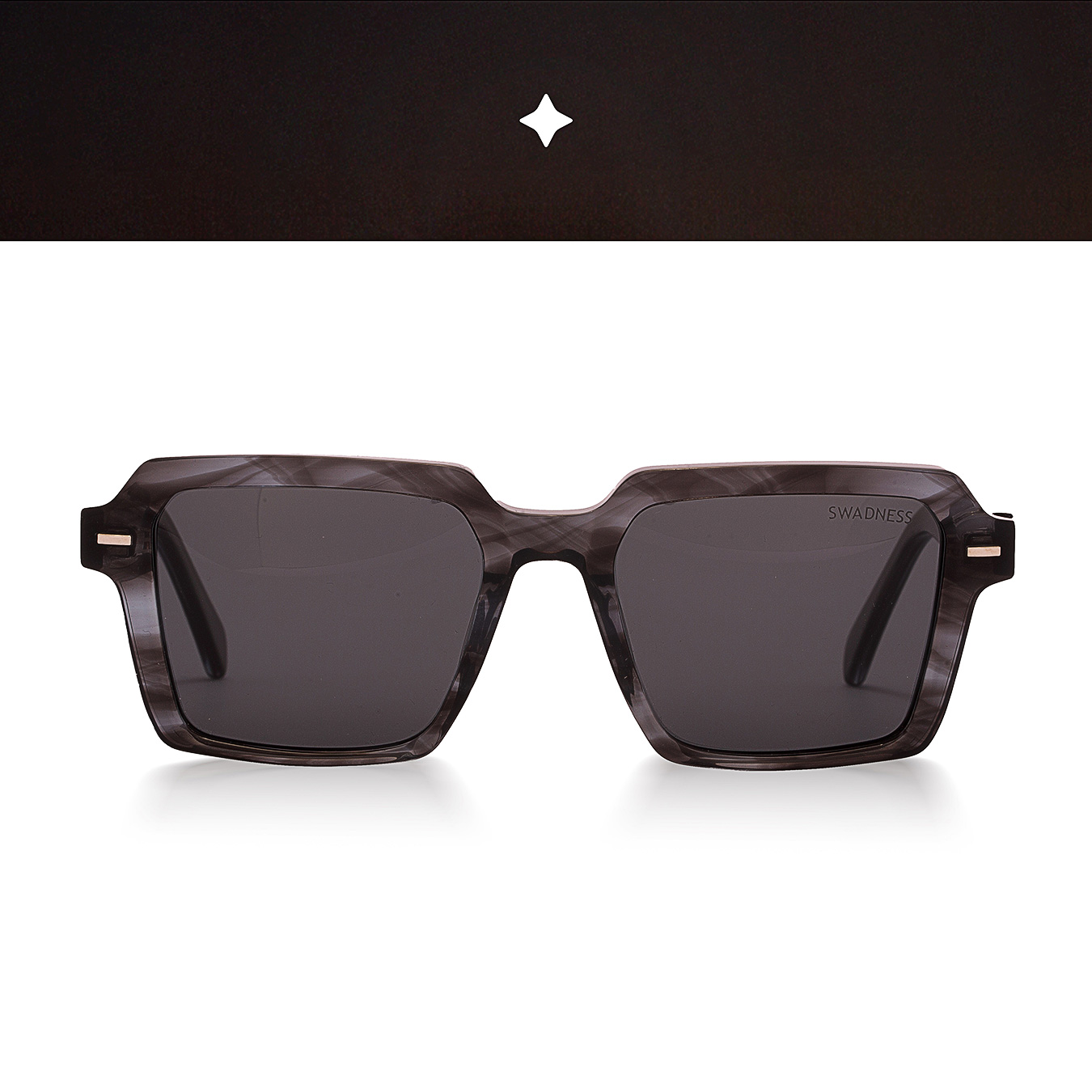 نظارات شمسية للجنسين سوادنس تصميم مربع جريء