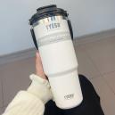 كوب حافظ للحرارة Tyeso أبيض ثلجي (600 مل) - 7