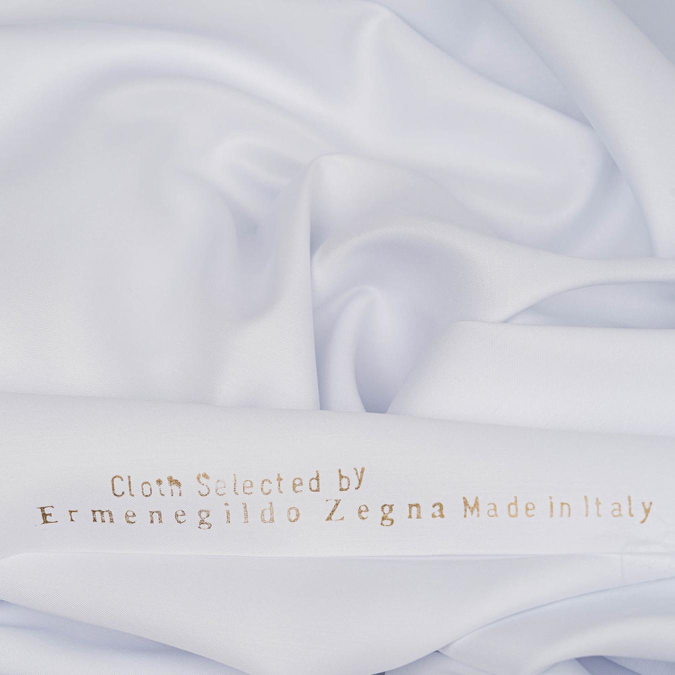 قماش ارمنيجيلدو زينيا Ermenegildo Zegna ابيض الايطالي