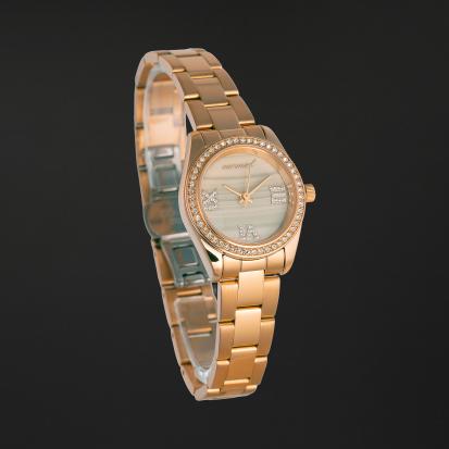 ساعة تجريد النسائية كاروسيل بلون ذهبي CC3008GG