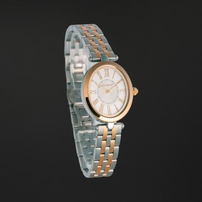 ساعة سطور النسائية كاروسيل بلون ذهبي فضي CC3009GS
