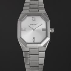ساعة سراب الرجالية كاروسيل بلون فضي ابيض CC3005SS