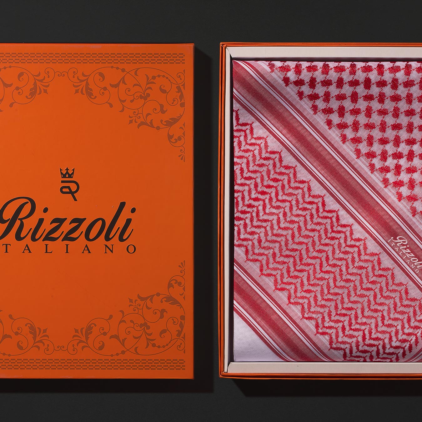 شماغ ريزولي احمر بلس R1