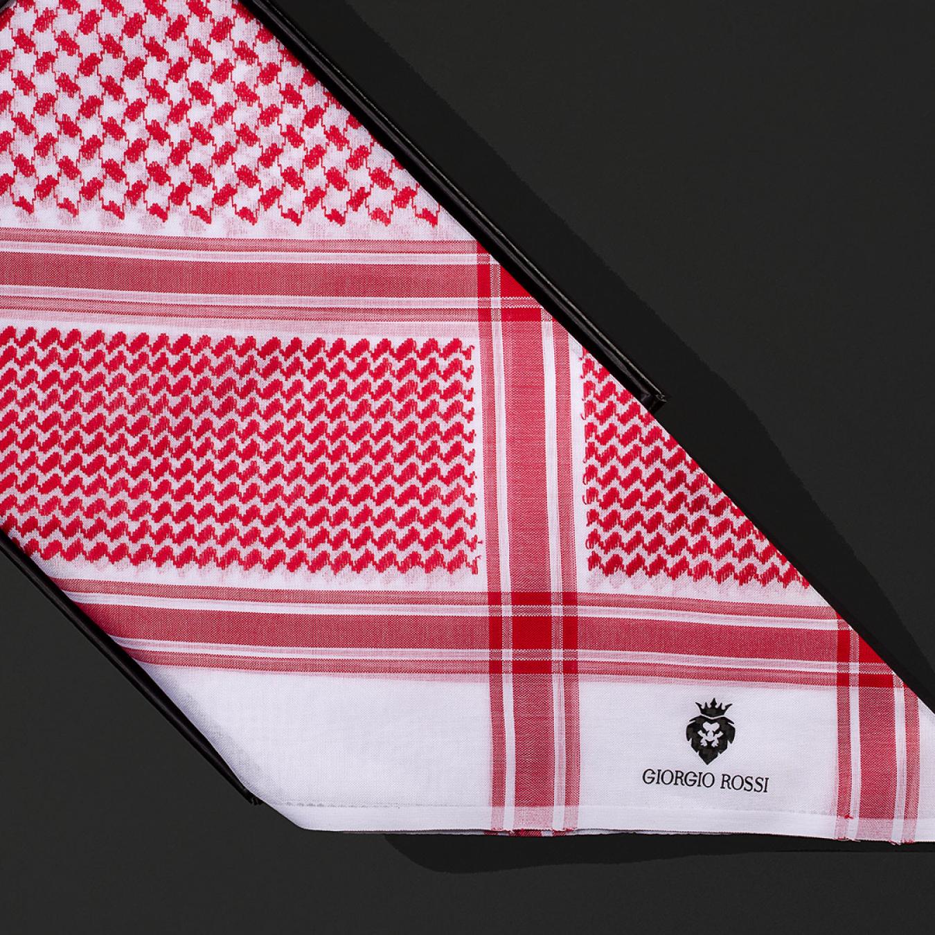 شماغ جورجيو روسي احمر ايطالي GIOR-2-R