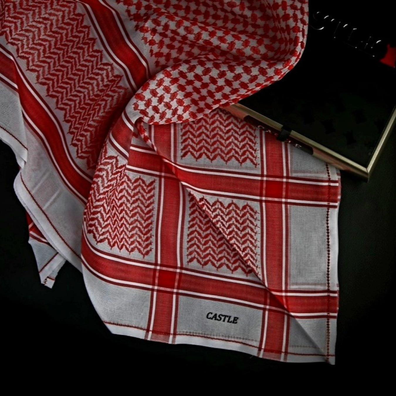 شماغ كاستل أحمر 1142