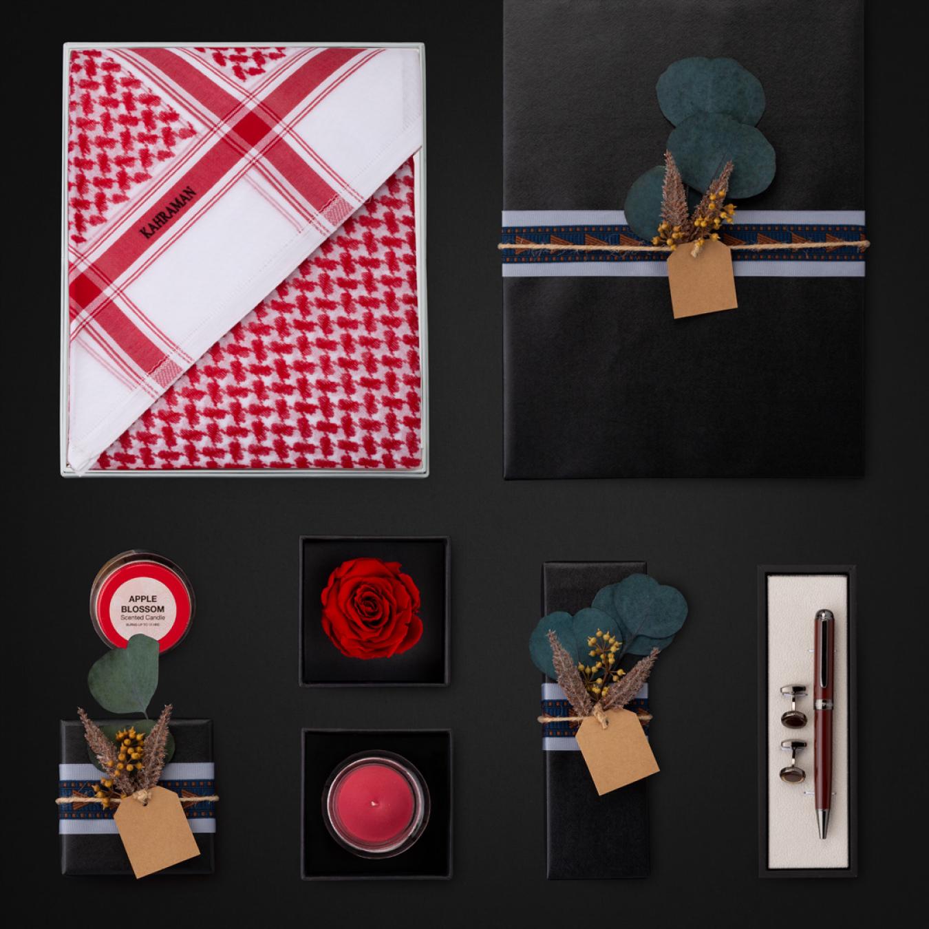 هديه حلوه رجالية شماغ كهرمان LB2205