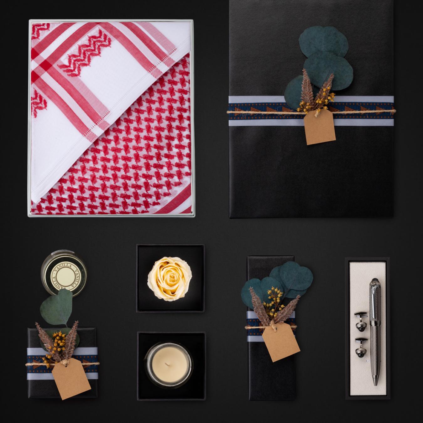 هدايا بسيطه شماغ كهرمان للرجال LB2206