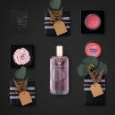 عطر اتيان اجنر ديبيوت صندوق هدايا كرتون مع ورد وشمعة