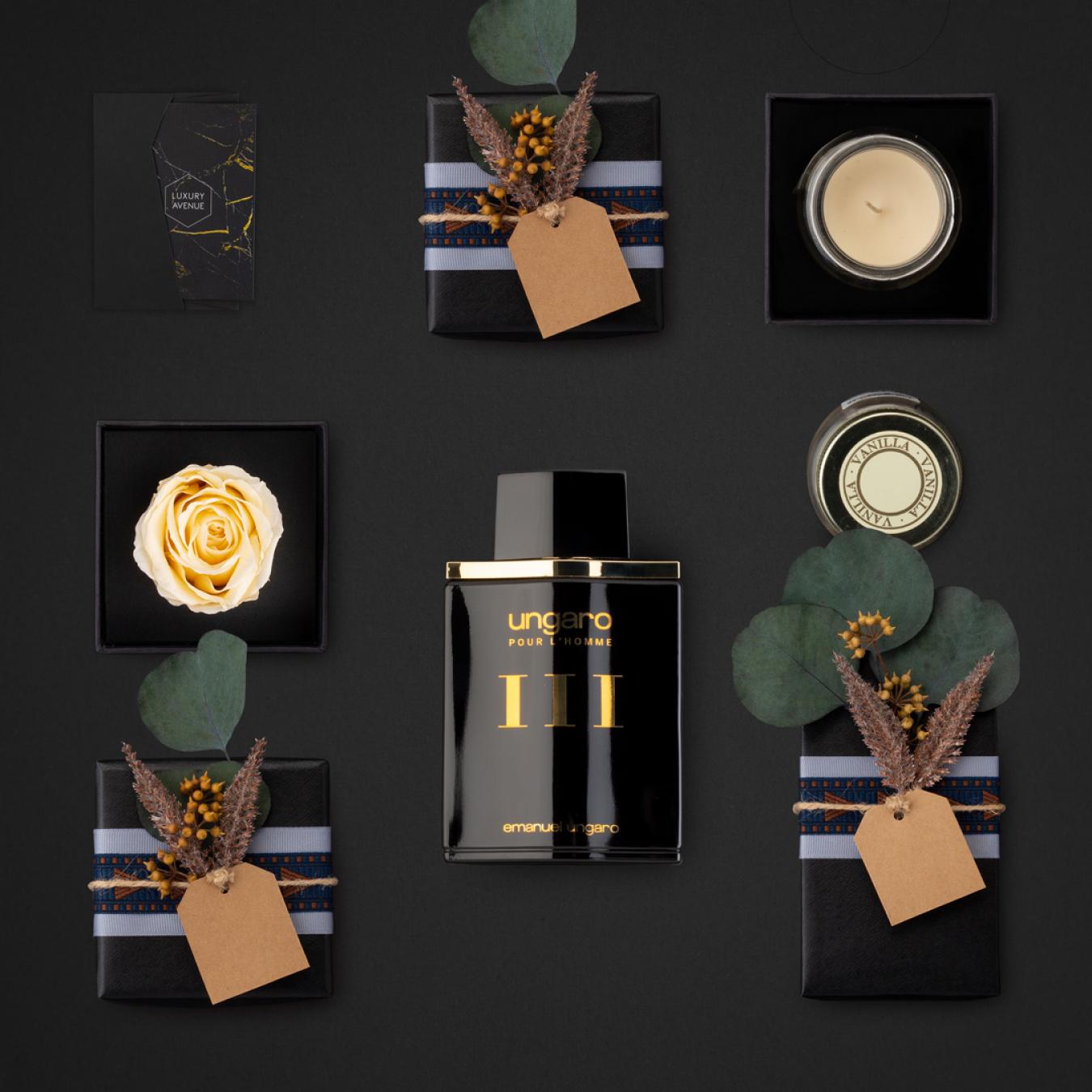 عطر ايمانويل أنغارو بوكس هدايا مع ورد