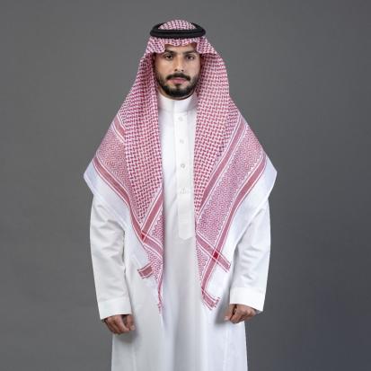 شماغ البسام أحمر جون لين