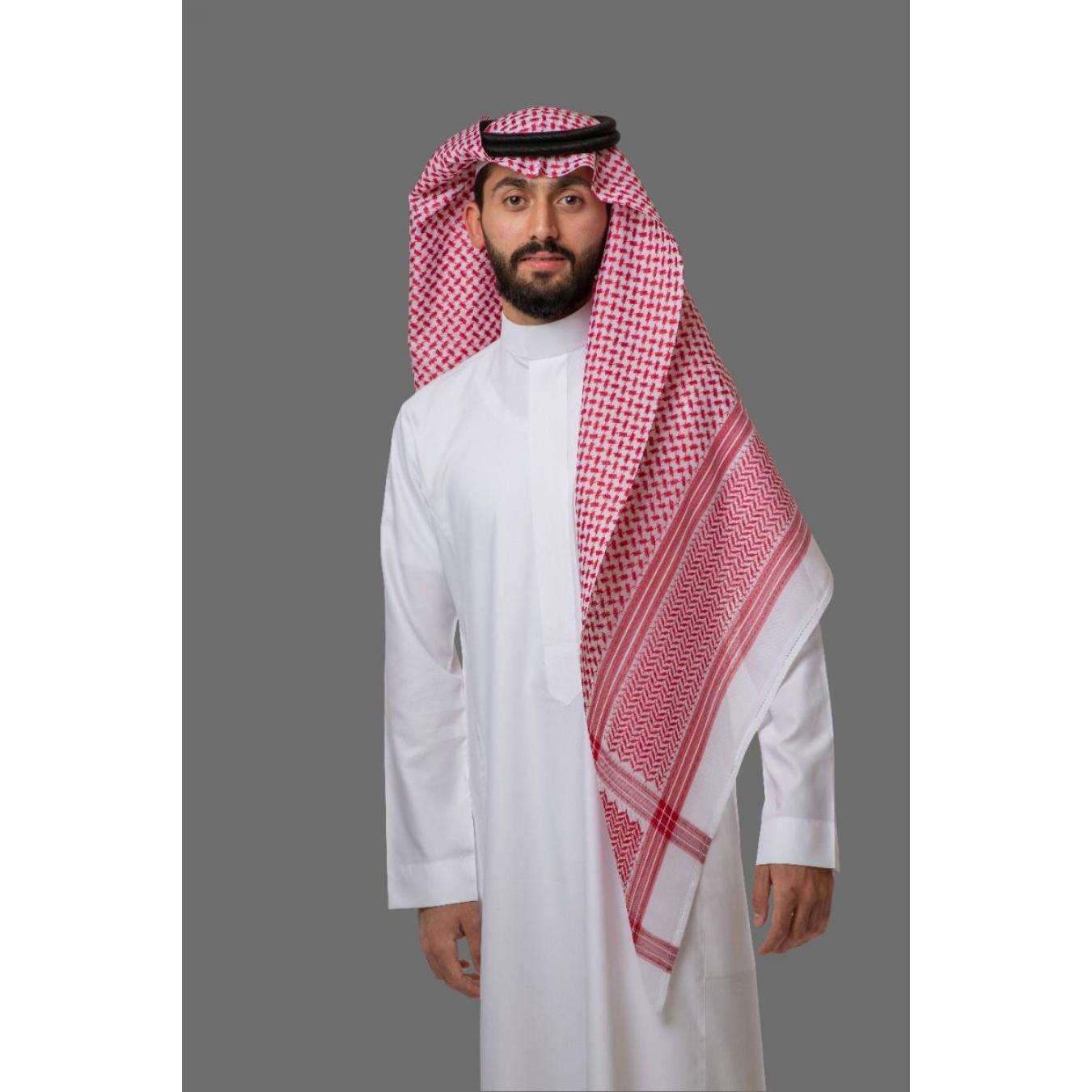 شماغ البسام أحمر بريز موديل 95