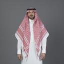 شماغ البسام أحمر كلاسيك اللون الخاص وطني - 1