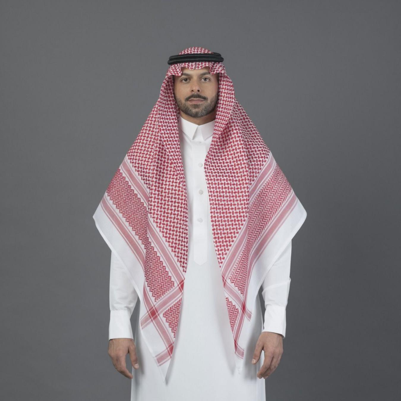 شماغ البسام أحمر كلاسيك اللون الخاص وطني