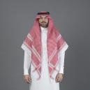 شماغ البسام أحمر بريز احمر غامق - 1