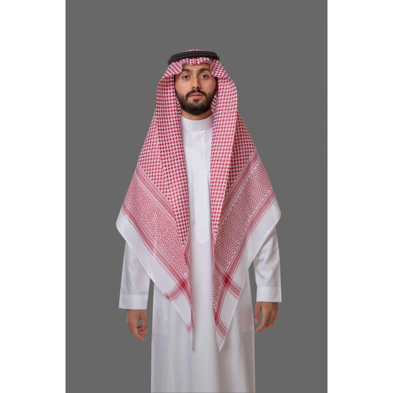 شماغ البسام أحمر ماي فير فاشن 254