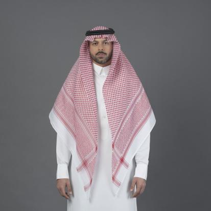 شماغ البسام أحمر بلس كلاسيك