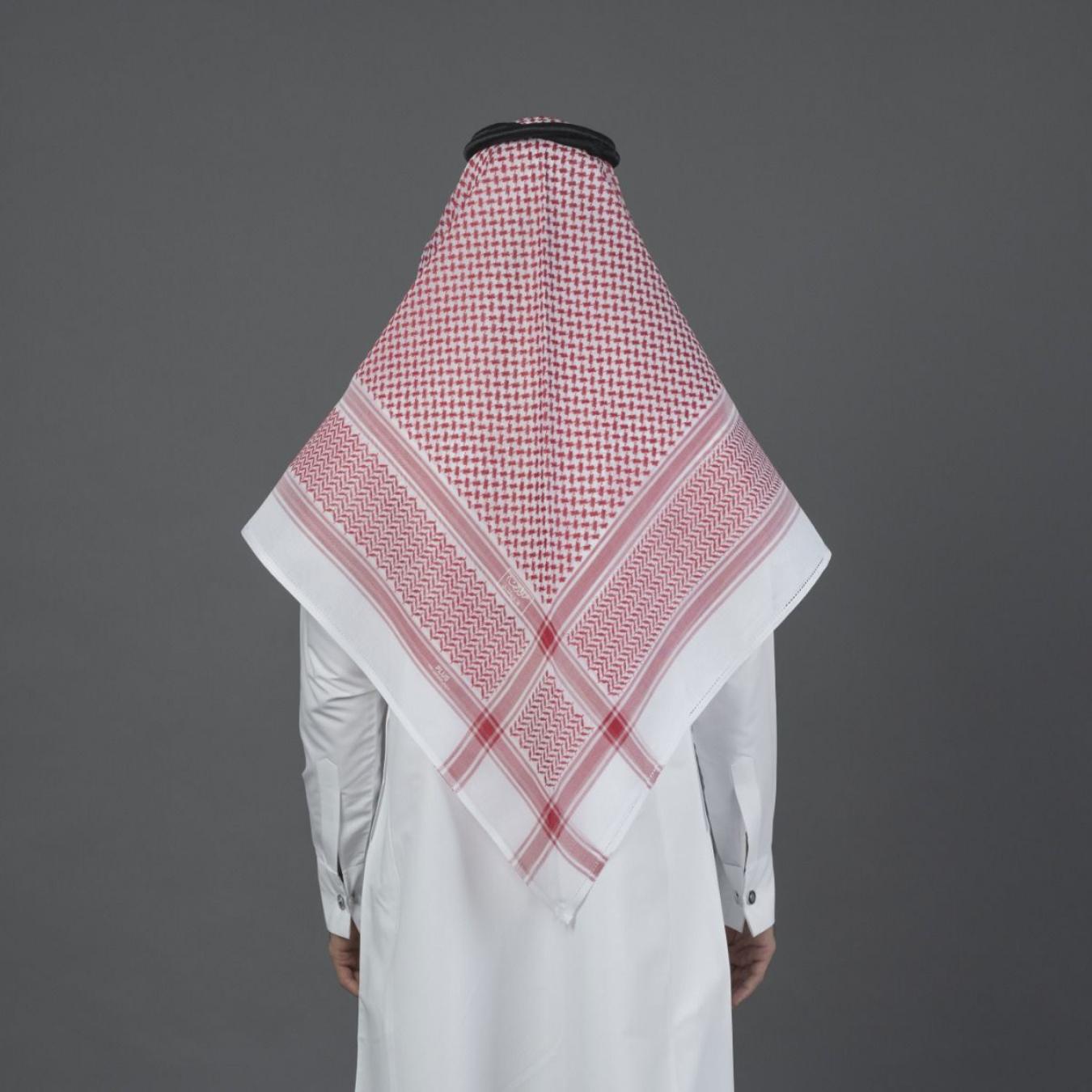 شماغ البسام أحمر بلس كلاسيك