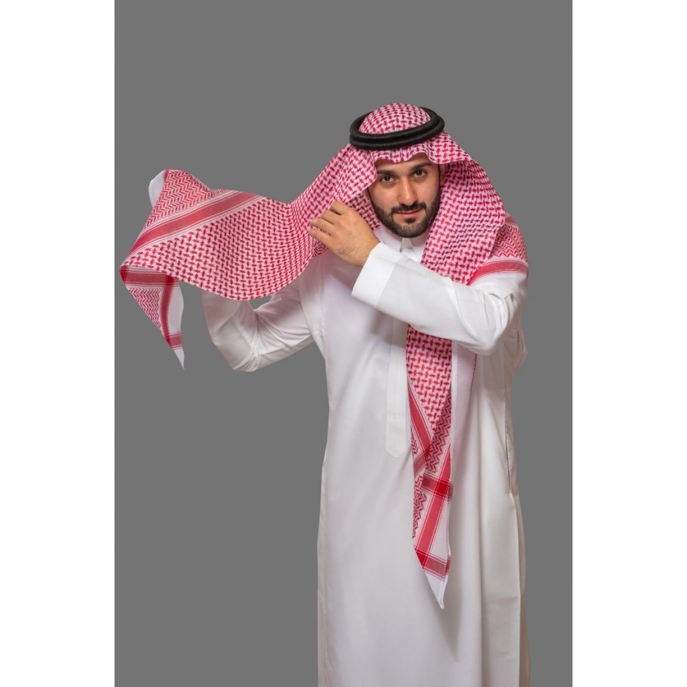 شماغ البسام أحمر بلس 20