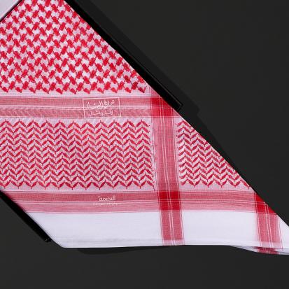شماغ البسام بصمة 3 احمر غامق