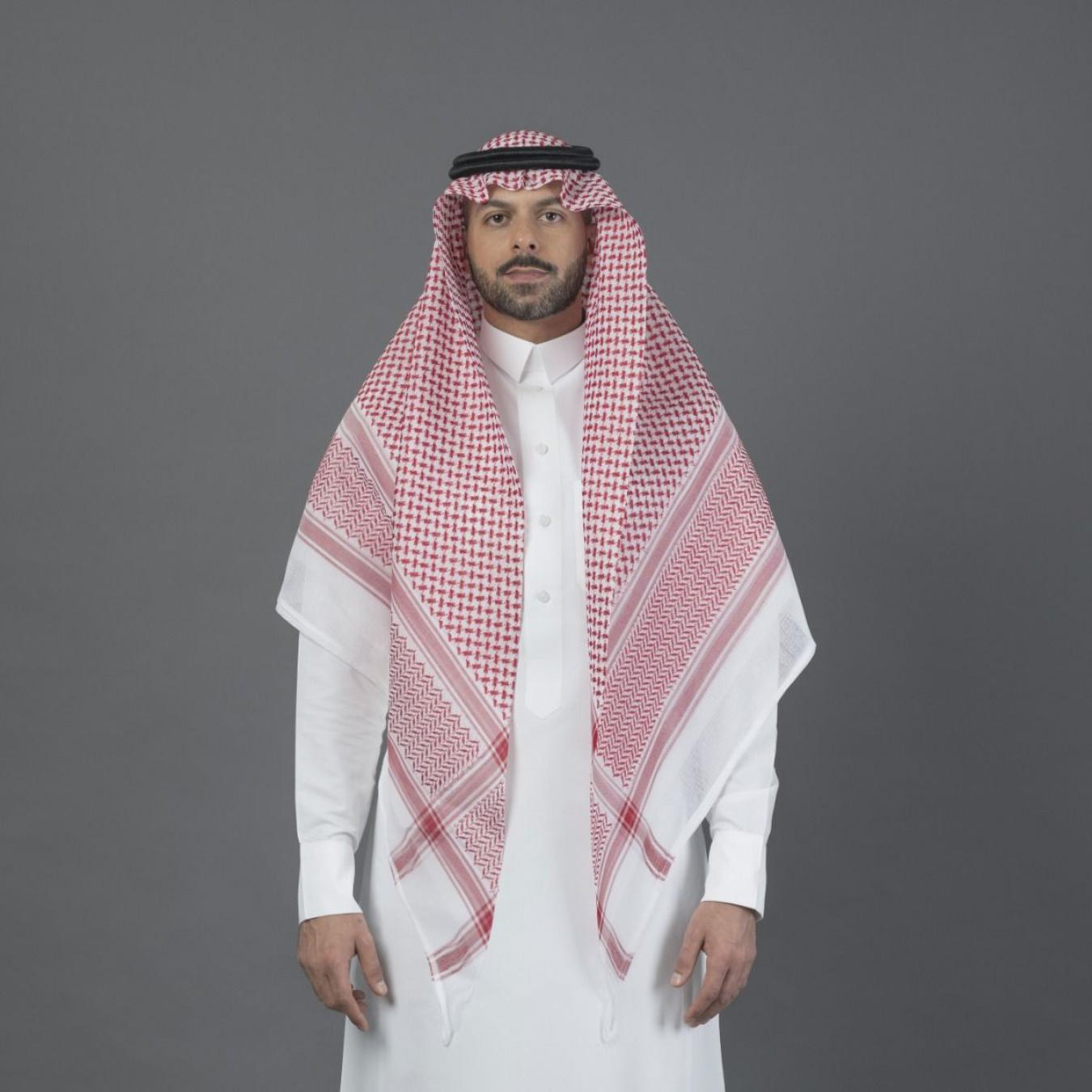 شماغ البسام أحمر كلاسيك سنوايت