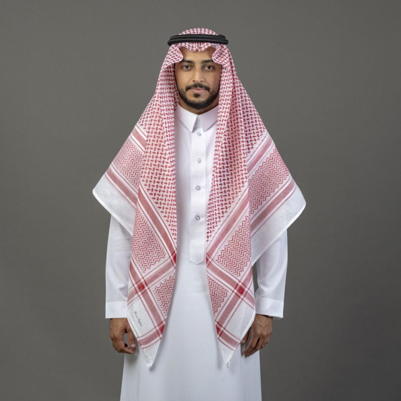 شماغ البسام أحمر جون لين كلاسيك