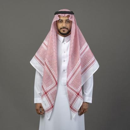 شماغ البسام أحمر جون لين كلاسيك