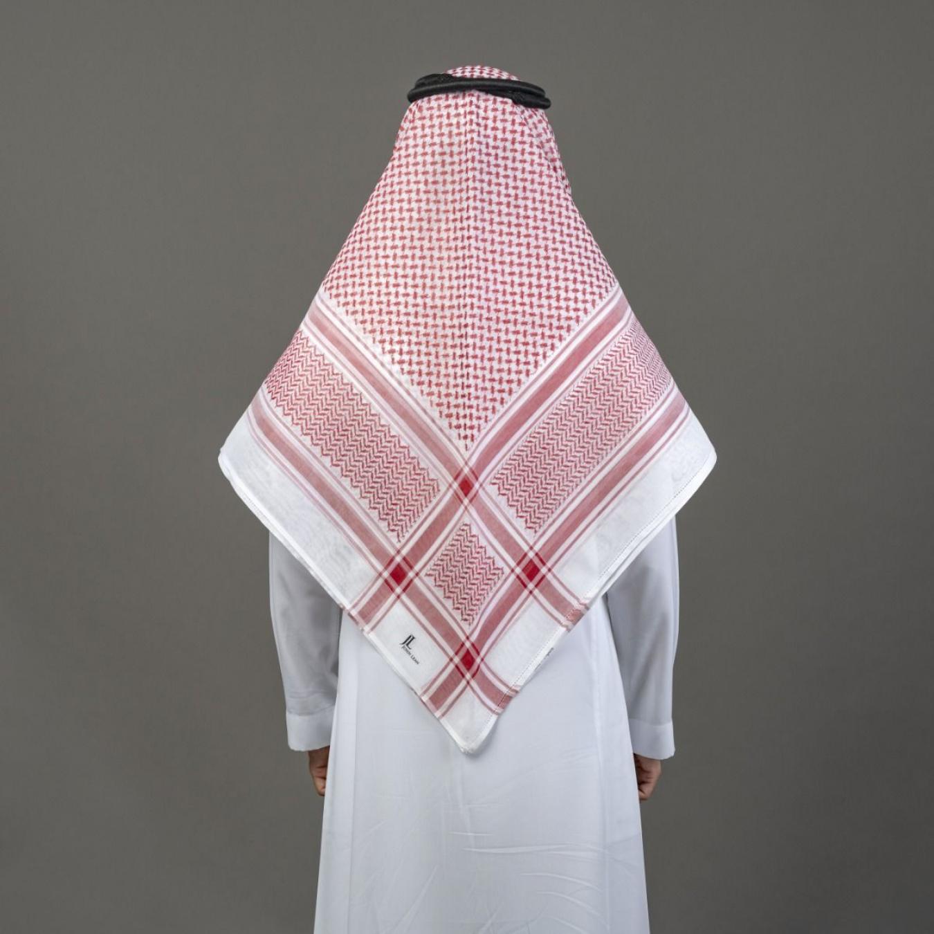 شماغ البسام أحمر جون لين كلاسيك