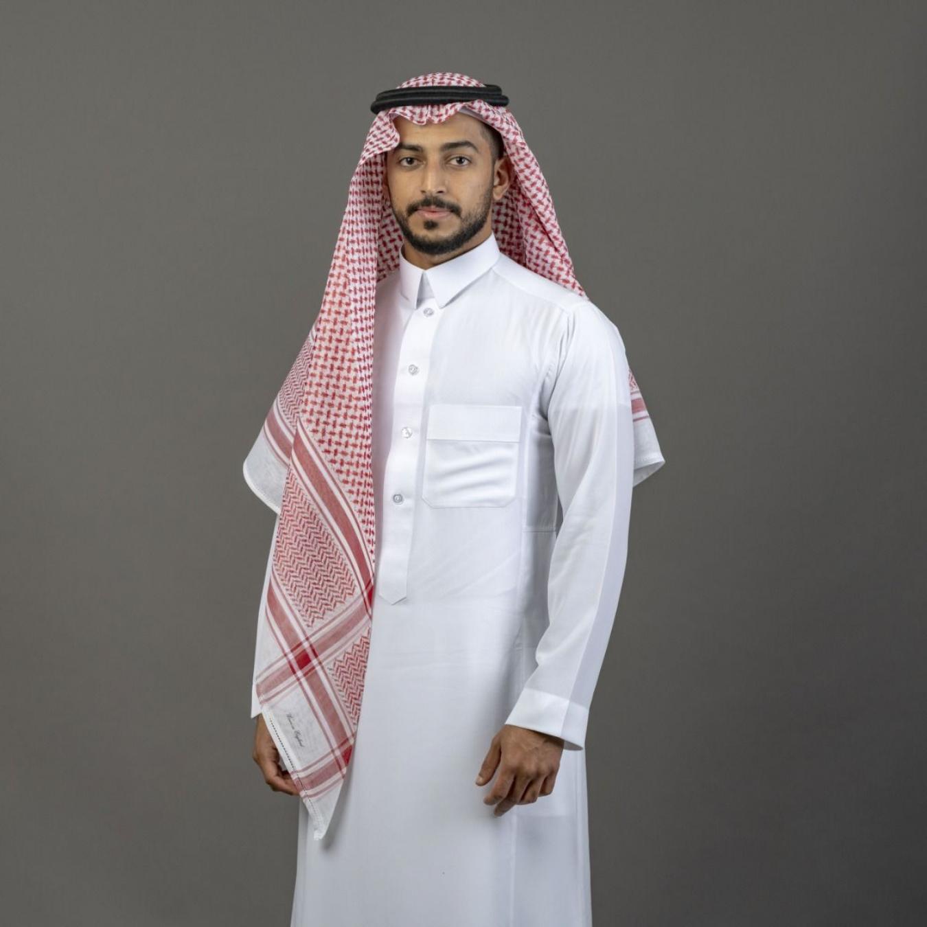 شماغ البسام أحمر جون لين كلاسيك
