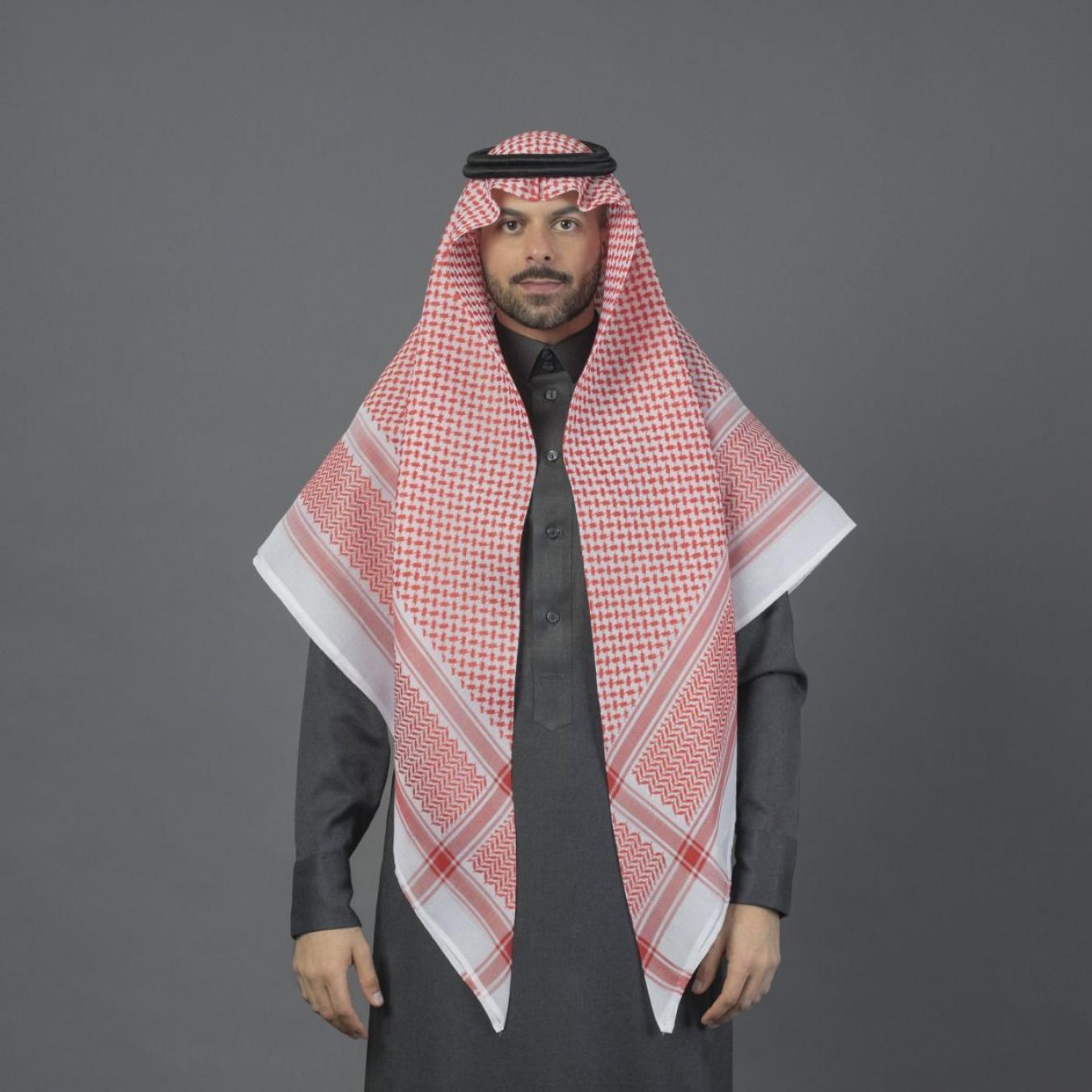 شماغ البسام برتقالي