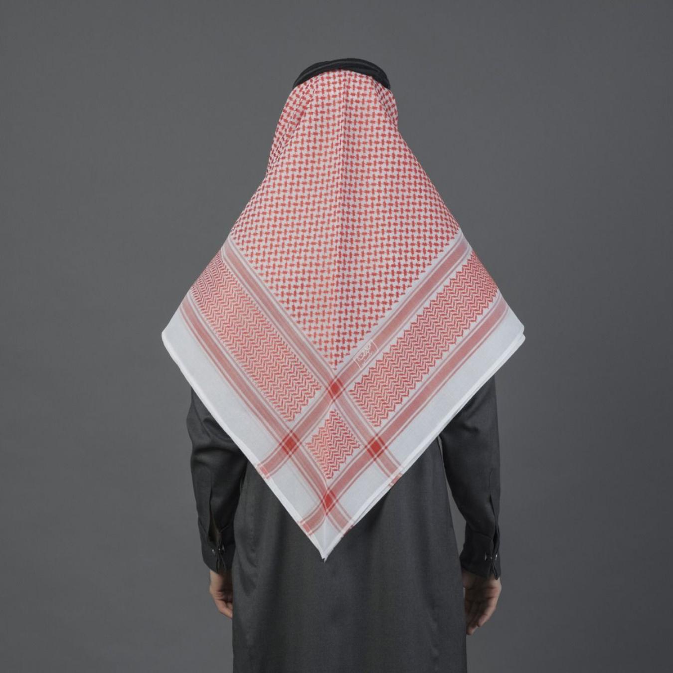 شماغ البسام برتقالي