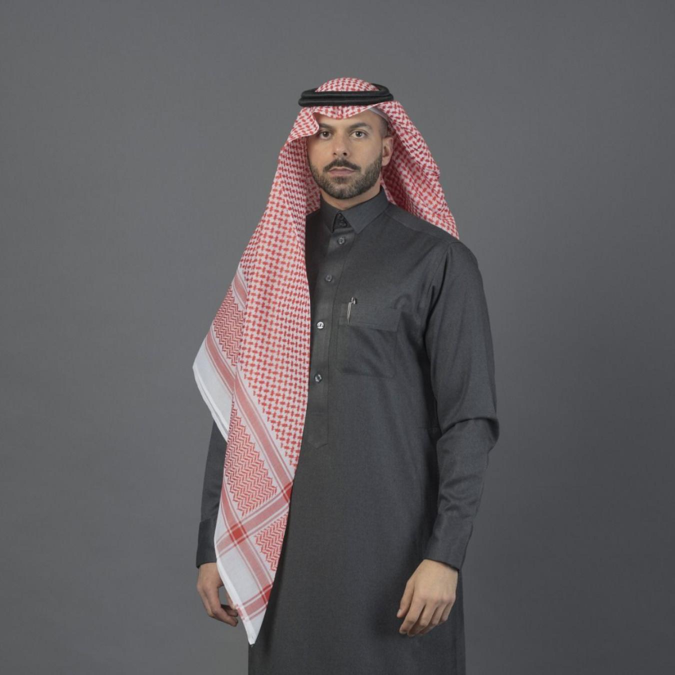 شماغ البسام برتقالي