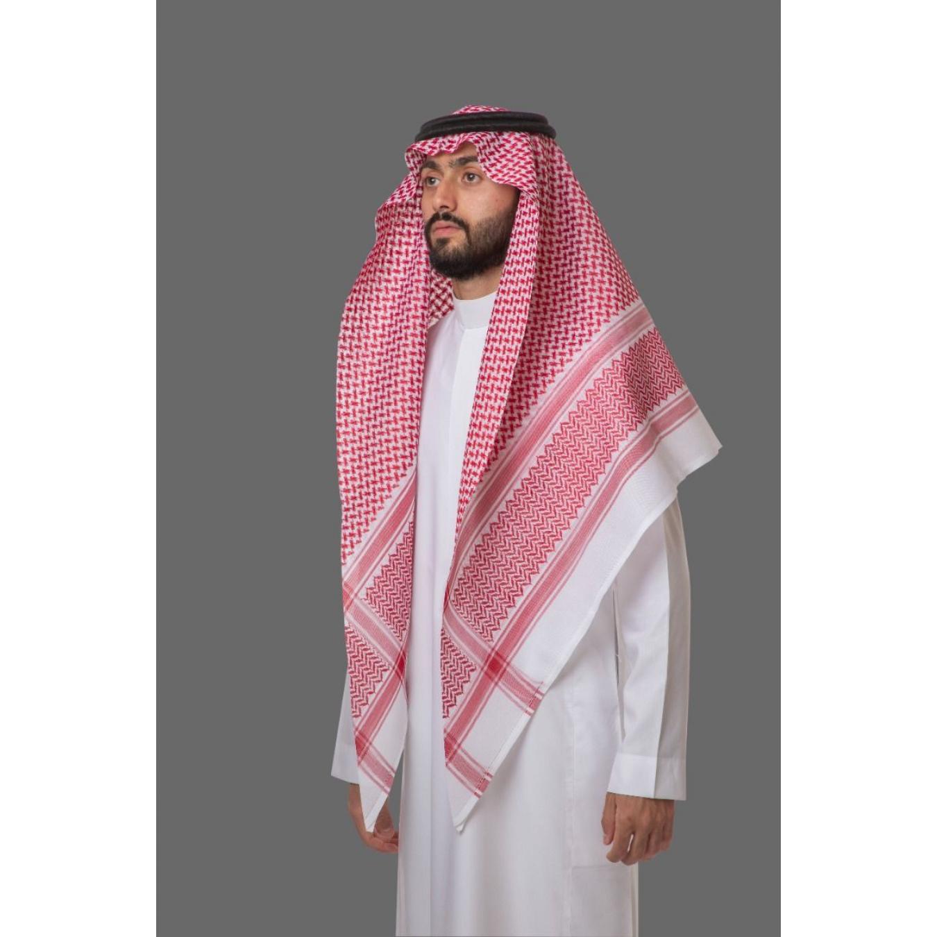 شماغ البسام أحمر ديلوكس