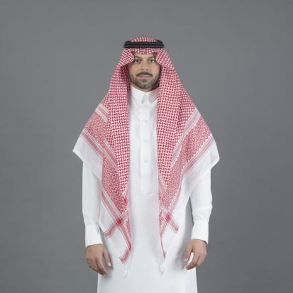 شماغ البسام أحمر شلش انجليزي