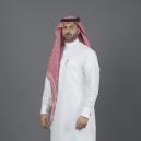 شماغ البسام أحمر الختم الأسود - 3