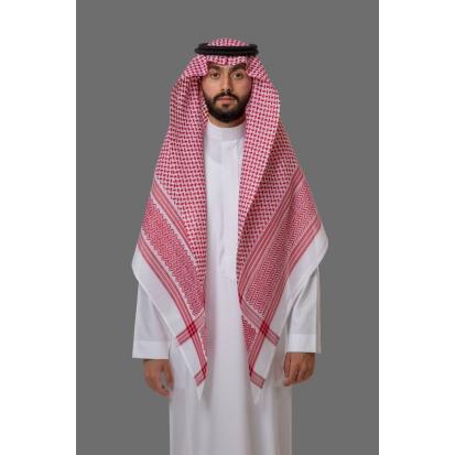 شماغ البسام أحمر بريز موديل 95
