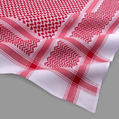 شماغ البسام أحمر البصمة 26 ختم احمر و ابيض