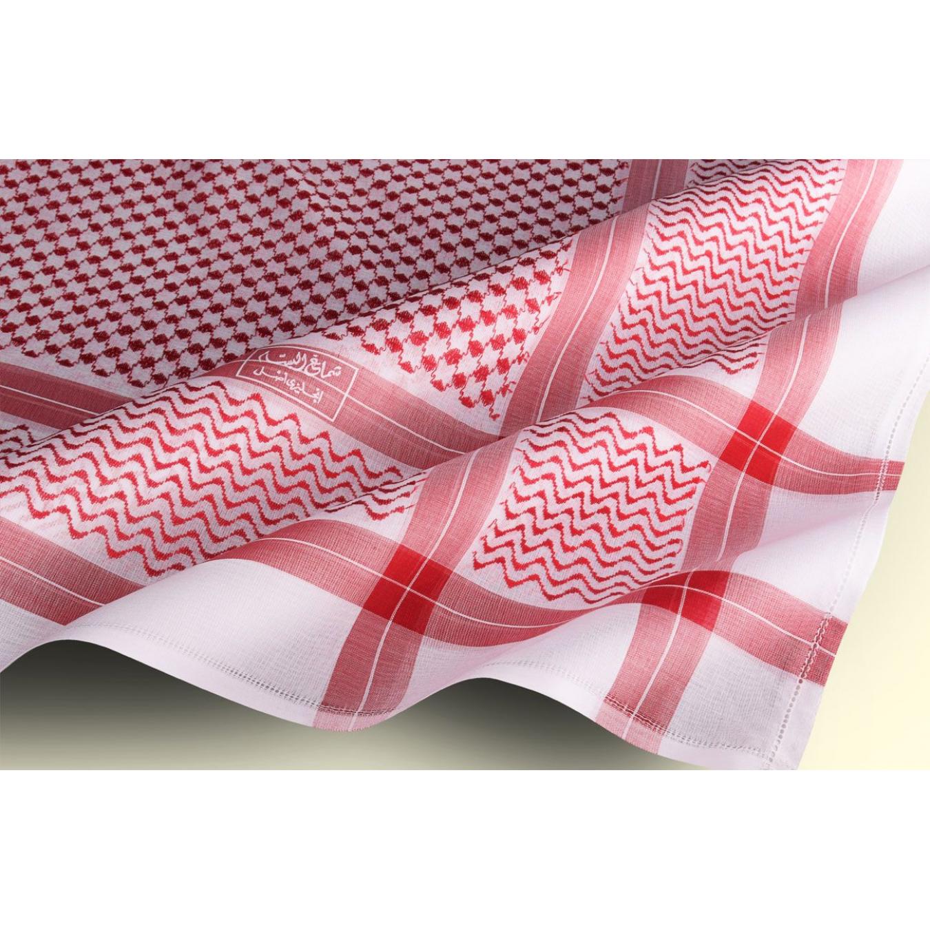 شماغ البسام أحمر البصمة خلية