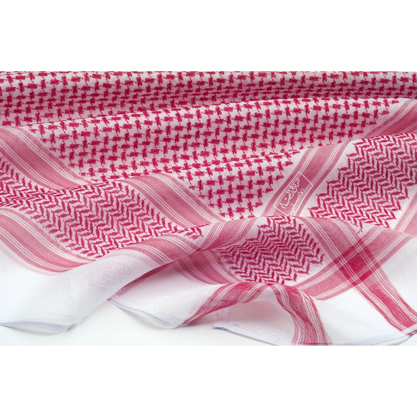 شماغ البسام أحمر البصمة 18 سنوايت
