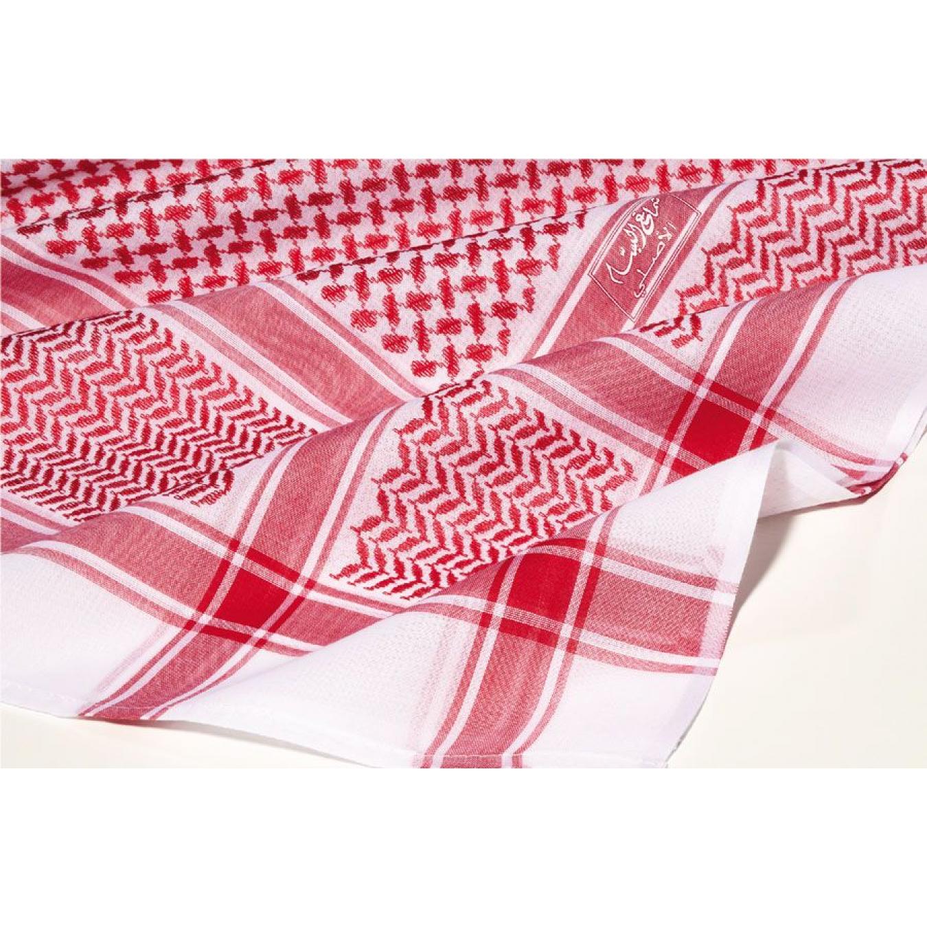 شماغ البسام أحمر البصمة 21 ختم احمر و ابيض