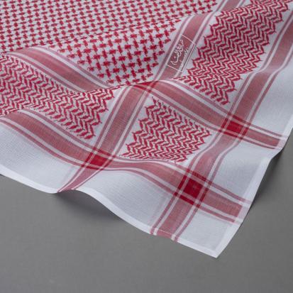 شماغ البسام أحمر البصمة كلاسيك وطني ديلوكس
