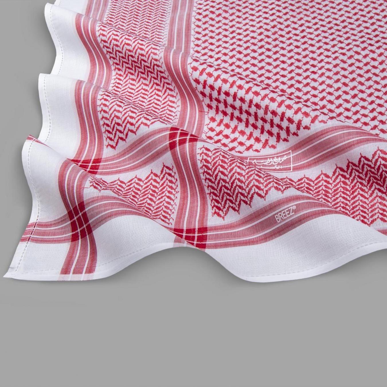 شماغ البسام أحمر بريز موديل 95