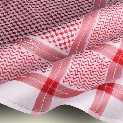 شماغ البسام أحمر البصمة خلية