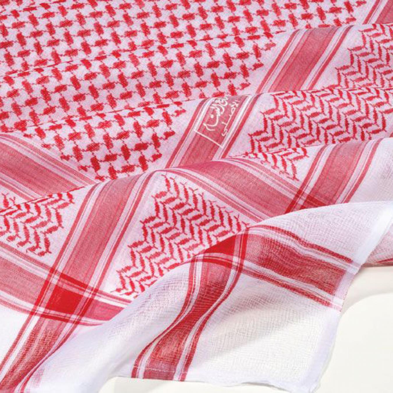 شماغ البسام أحمر البصمة 20 سنوايت