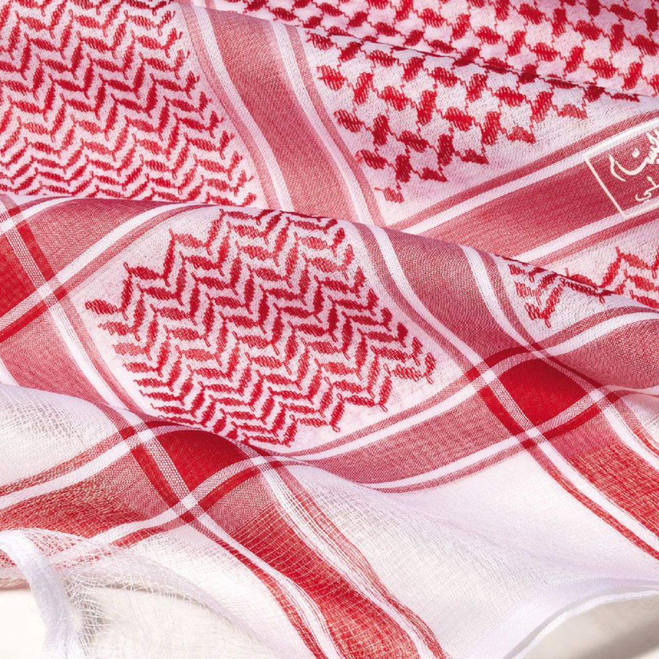 شماغ البسام أحمر البصمة 21 سنوايت