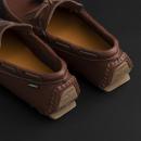 حذاء موكاسين جلد بني 9819 - 2