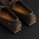 حذاء موكاسين جلد بني داكن 9819 - 2
