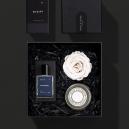 هديه عطر رجالي + ووردة طبيعية + شمعة من اختيارك BYM2