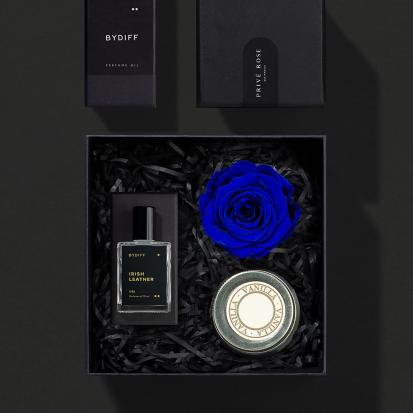 هديه عطر للجنسين + وردة طبيعية + شمعة من اختيارك BYU2