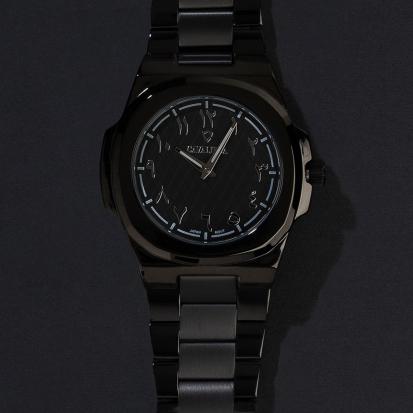 ساعة رجاليه ستيل لون اسود CL34BB